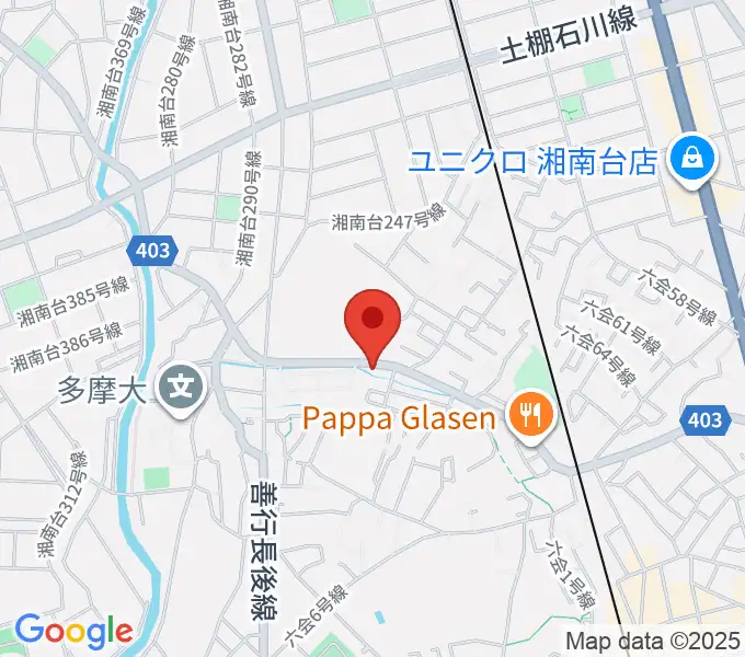 ギター・ウクレレ・ピアノ教室リトルアイランドの地図