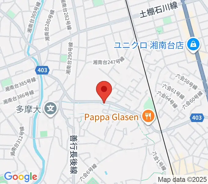 ギター・ウクレレ・ピアノ教室リトルアイランドの地図