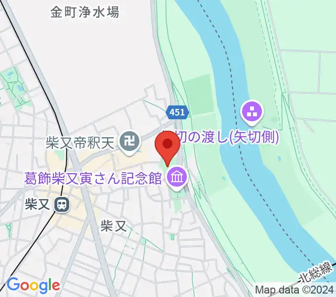 山本亭の地図