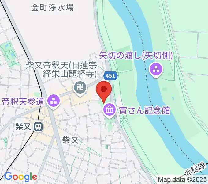 山本亭の地図
