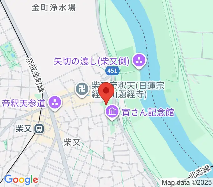 山本亭の地図