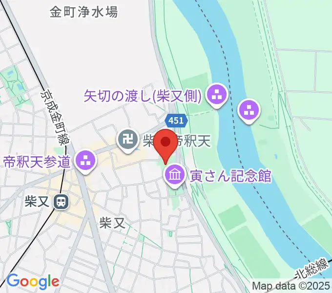 山本亭の地図