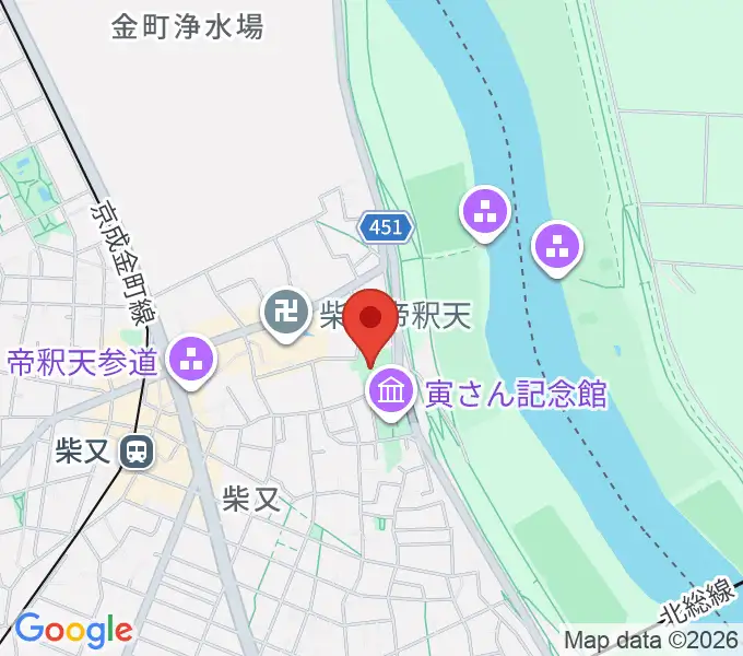 山本亭の地図