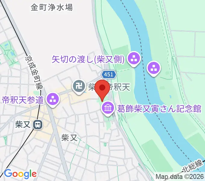 山本亭の地図