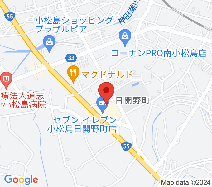 平惣ゲオ小松島店の場所