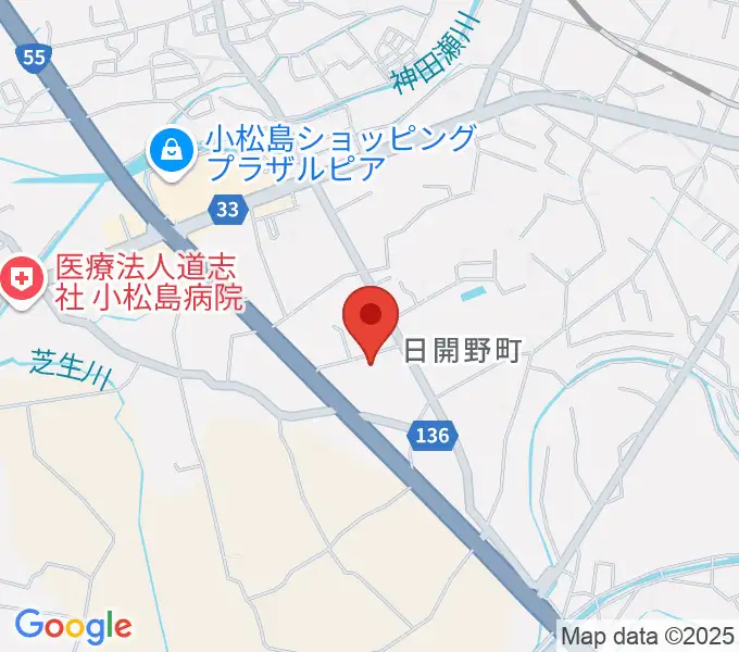 平惣ゲオ小松島店の地図