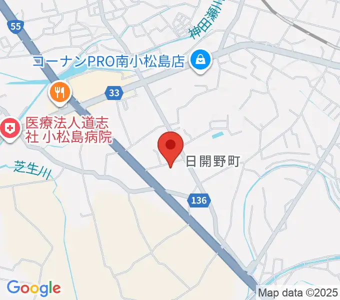 平惣ゲオ小松島店の地図
