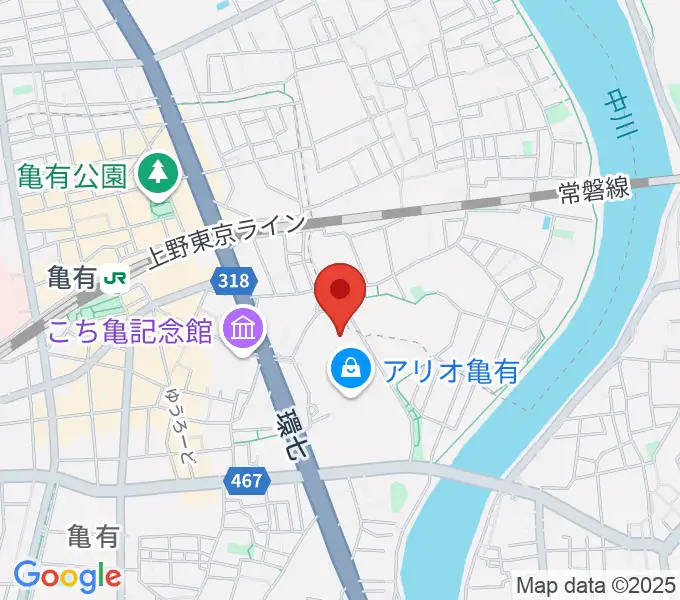 タワーレコード アリオ亀有店の地図