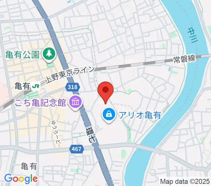 タワーレコード アリオ亀有店の地図