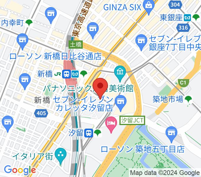 タワーレコード タワーミニ汐留店の場所
