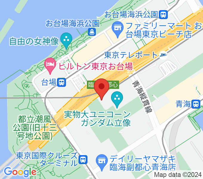 タワーミニ ダイバーシティ東京プラザ店の場所