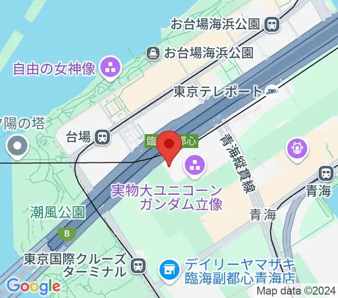 TOWERminiダイバーシティ東京 プラザ店の地図