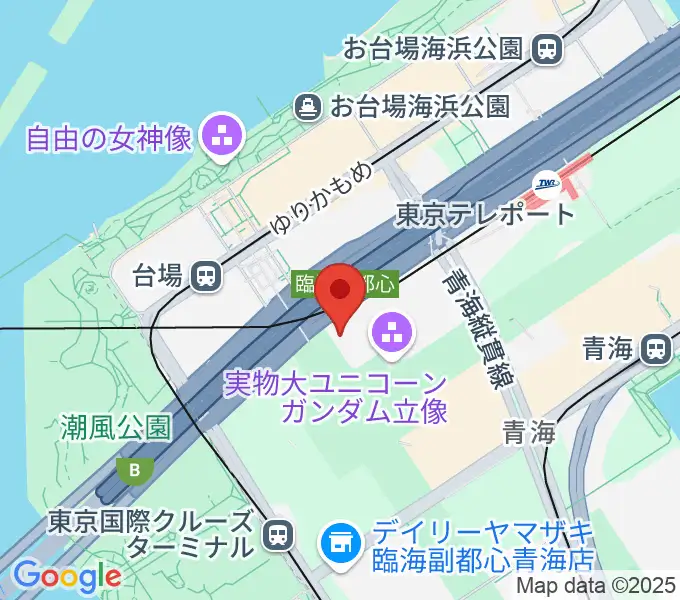 TOWERminiダイバーシティ東京 プラザ店の地図