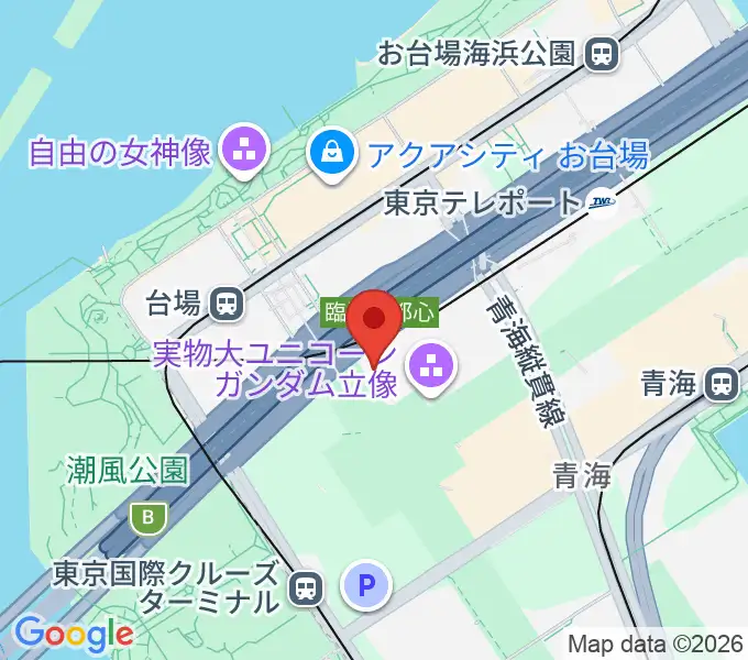 TOWERminiダイバーシティ東京 プラザ店の地図