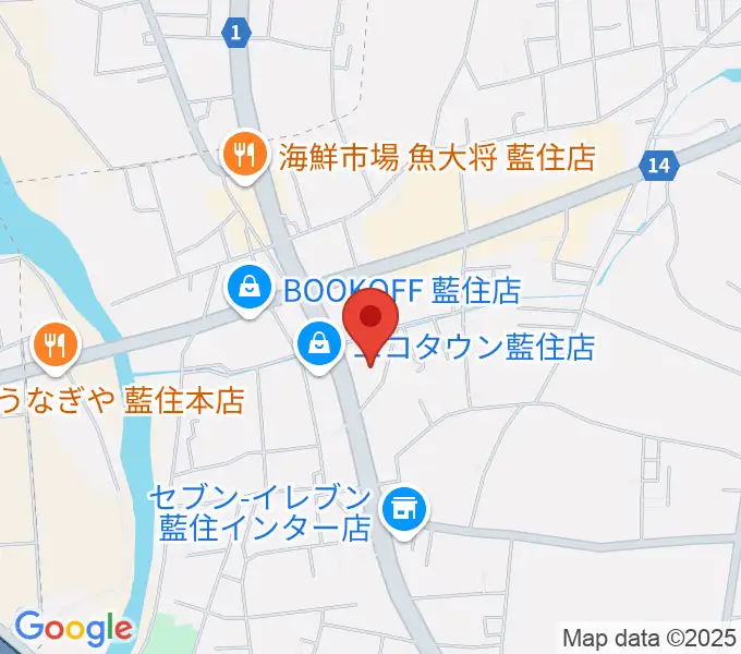 ビデオ100 徳島藍住店の地図