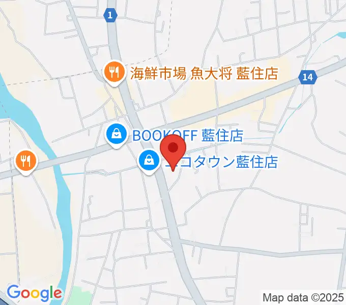 ビデオ100 徳島藍住店の地図