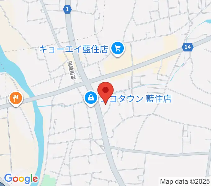 ビデオ100 徳島藍住店の地図