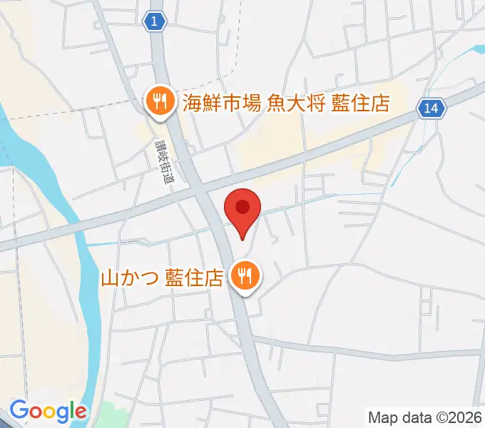 ビデオ100 徳島藍住店の地図