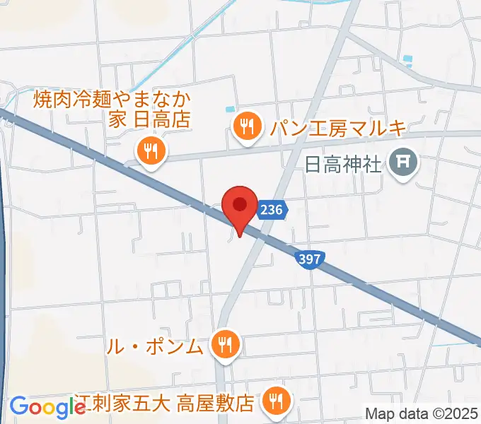 ゲオ奥州水沢日高店の地図