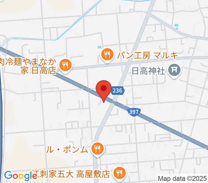 ゲオ奥州水沢日高店の地図