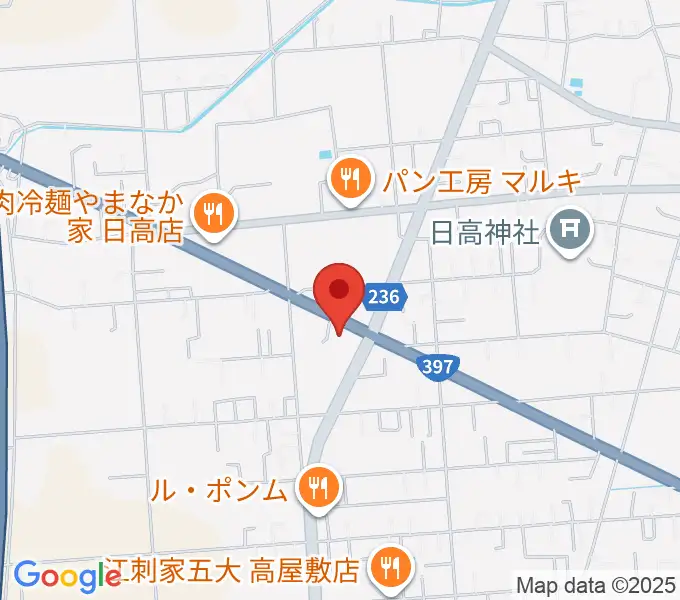 ゲオ奥州水沢日高店の地図