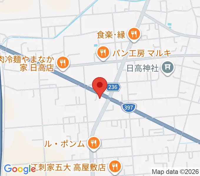 ゲオ奥州水沢日高店の地図