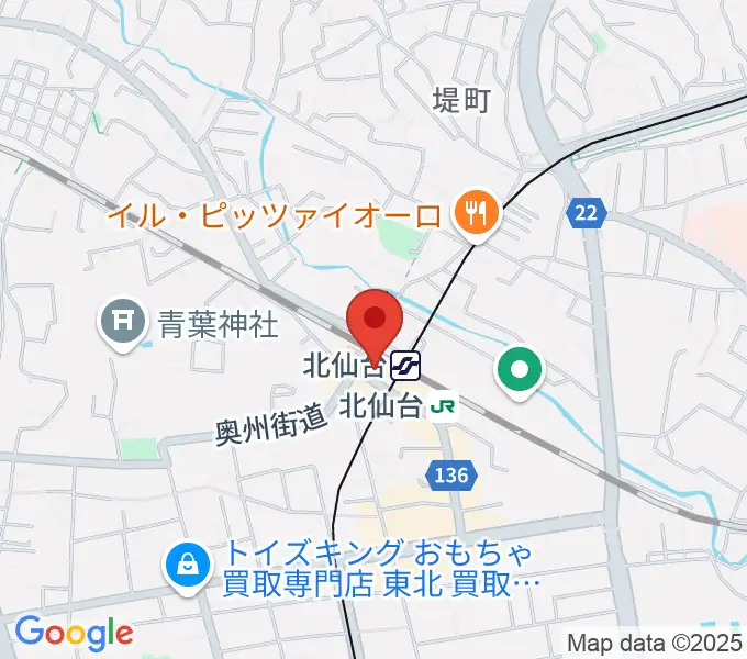 TSUTAYA 北仙台店の地図