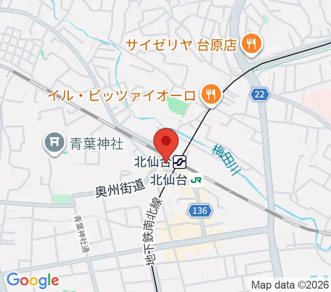 TSUTAYA 北仙台店の地図