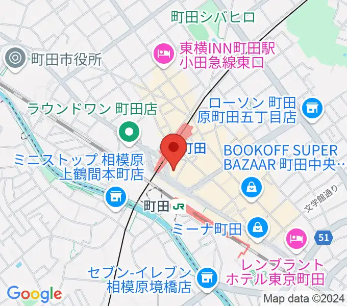 タワーレコード町田店の地図