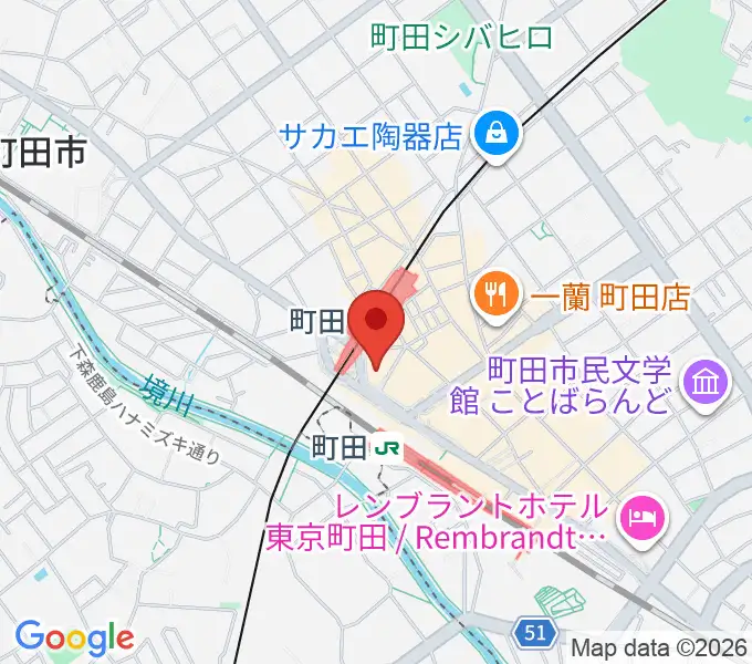 タワーレコード町田店の地図
