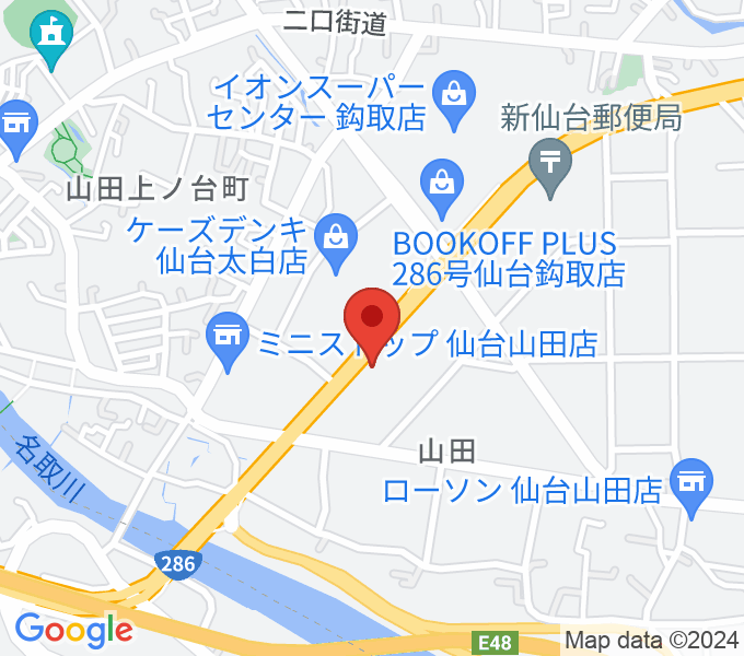 TSUTAYA ヨークタウン山田鈎取店の場所