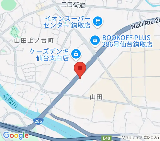 TSUTAYA ヨークタウン山田鈎取店の地図
