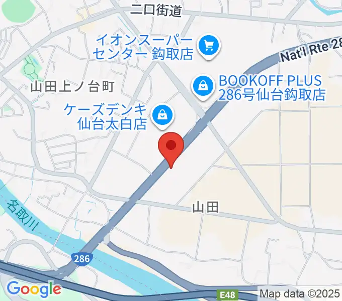 TSUTAYA ヨークタウン山田鈎取店の地図