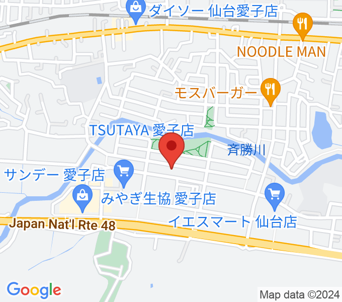 TSUTAYA 愛子店の場所