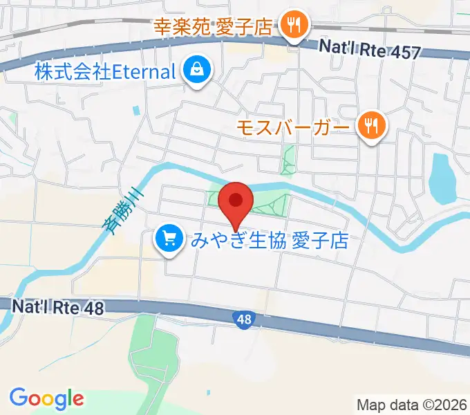 TSUTAYA 愛子店の地図