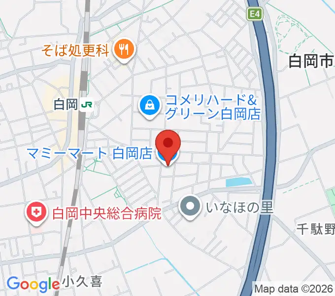 昭和楽器 白岡センターの地図