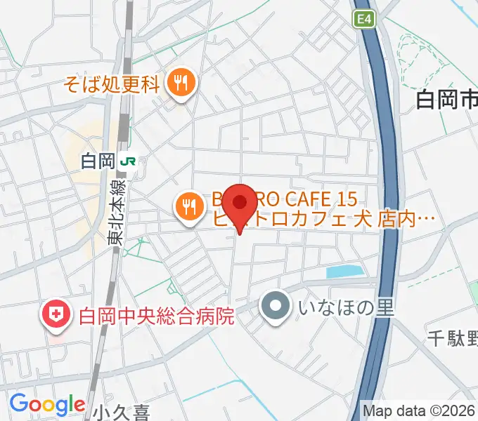 昭和楽器 白岡センターの地図