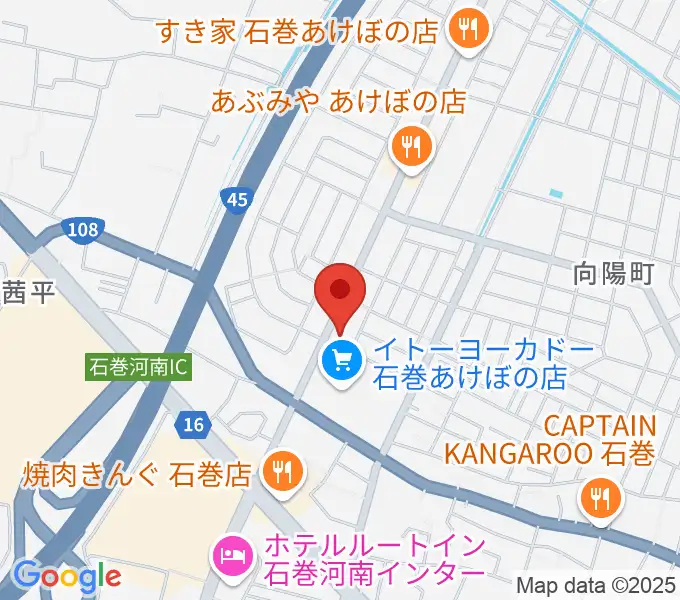 TSUTAYA あけぼの店の地図