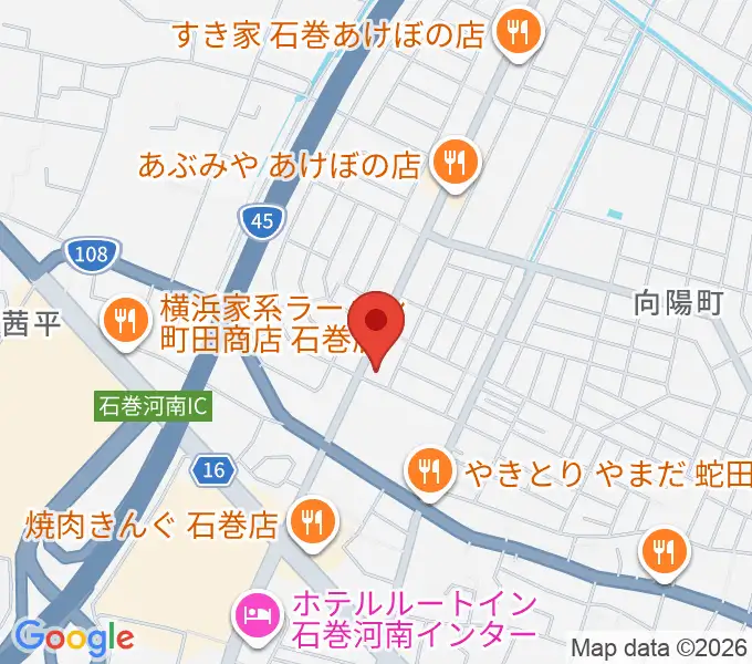 TSUTAYA あけぼの店の地図