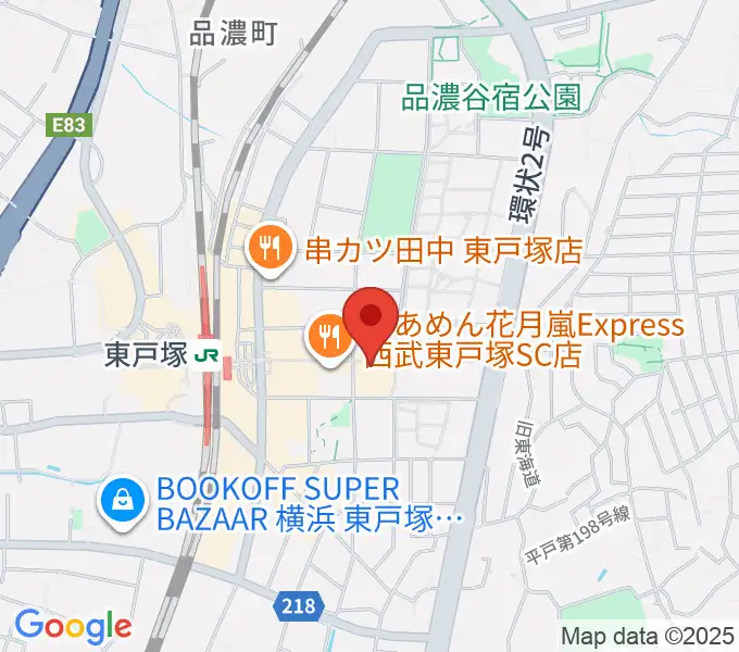 タワーレコード西武東戸塚店の地図