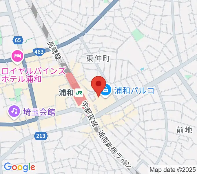 タワーレコード 浦和店の地図