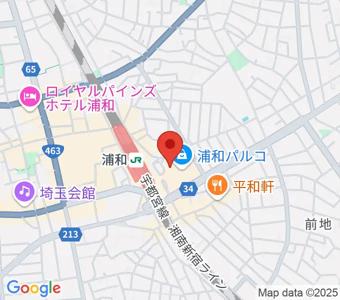 タワーレコード 浦和店の地図