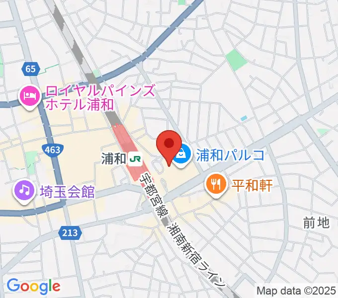 タワーレコード 浦和店の地図