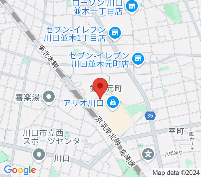 タワーレコード アリオ川口店の地図