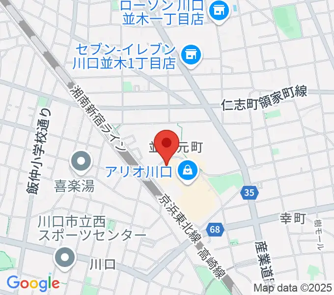 タワーレコード アリオ川口店の地図