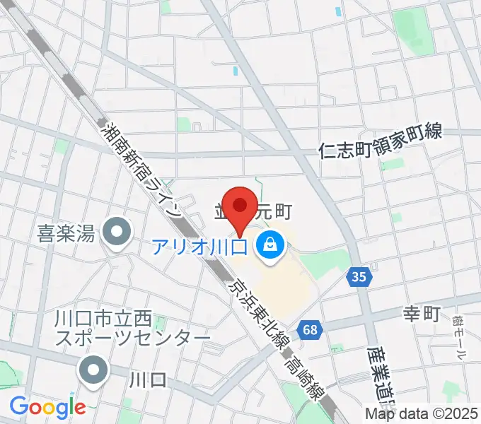 タワーレコード アリオ川口店の地図