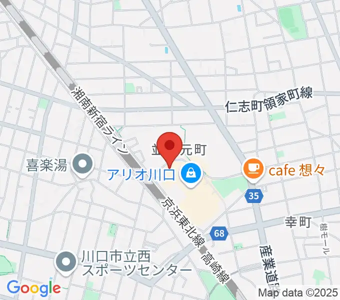 タワーレコード アリオ川口店の地図