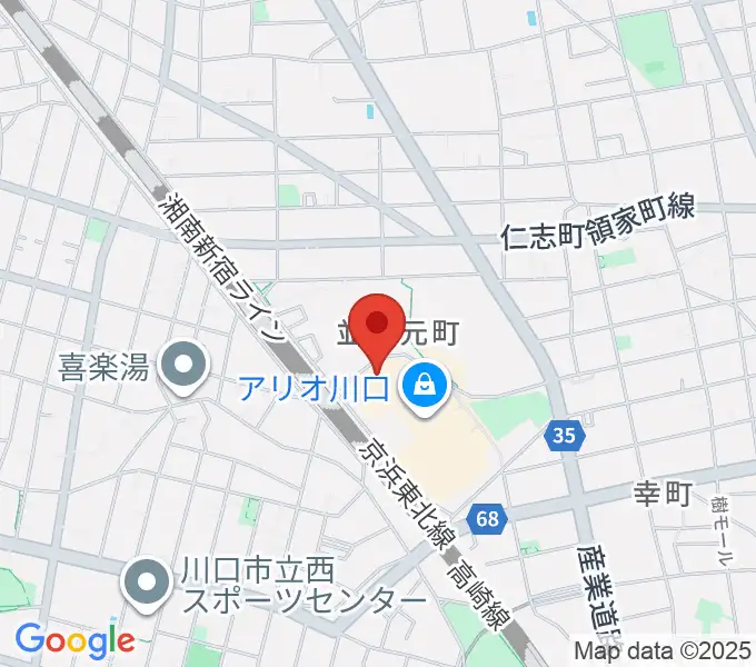 タワーレコード アリオ川口店の地図