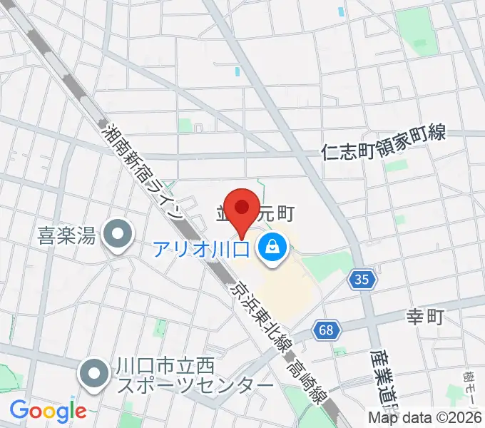 タワーレコード アリオ川口店の地図