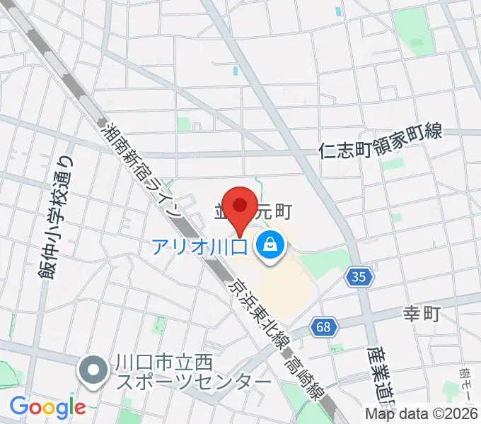 タワーレコード アリオ川口店の地図